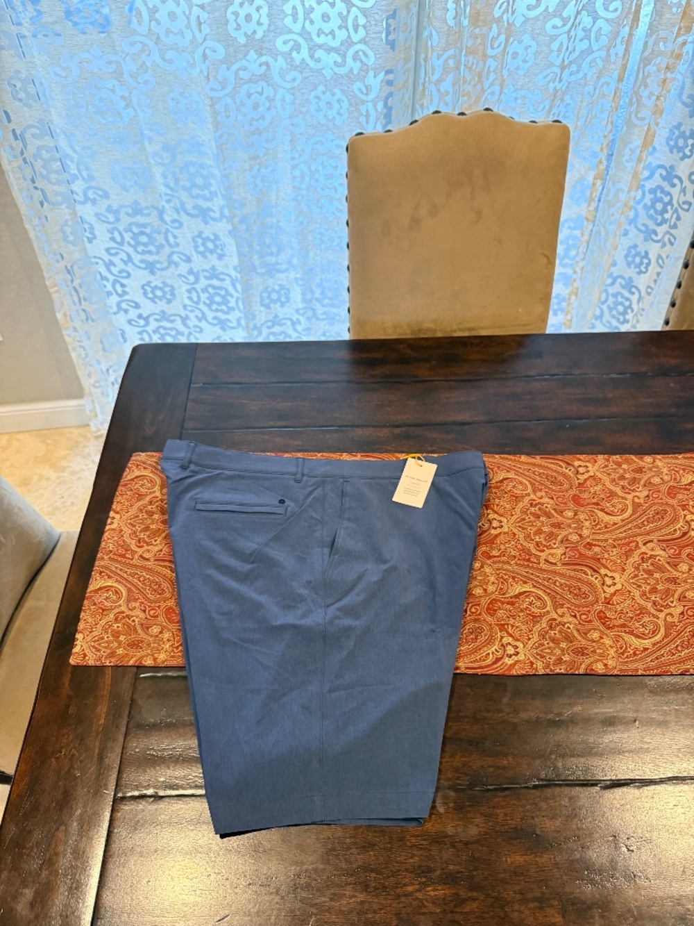 Peter Millar Men's Size 38 Navy Shackleford Hybrid Shorts $108